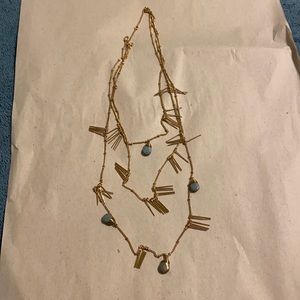 Gold and Turquoise colored necklace